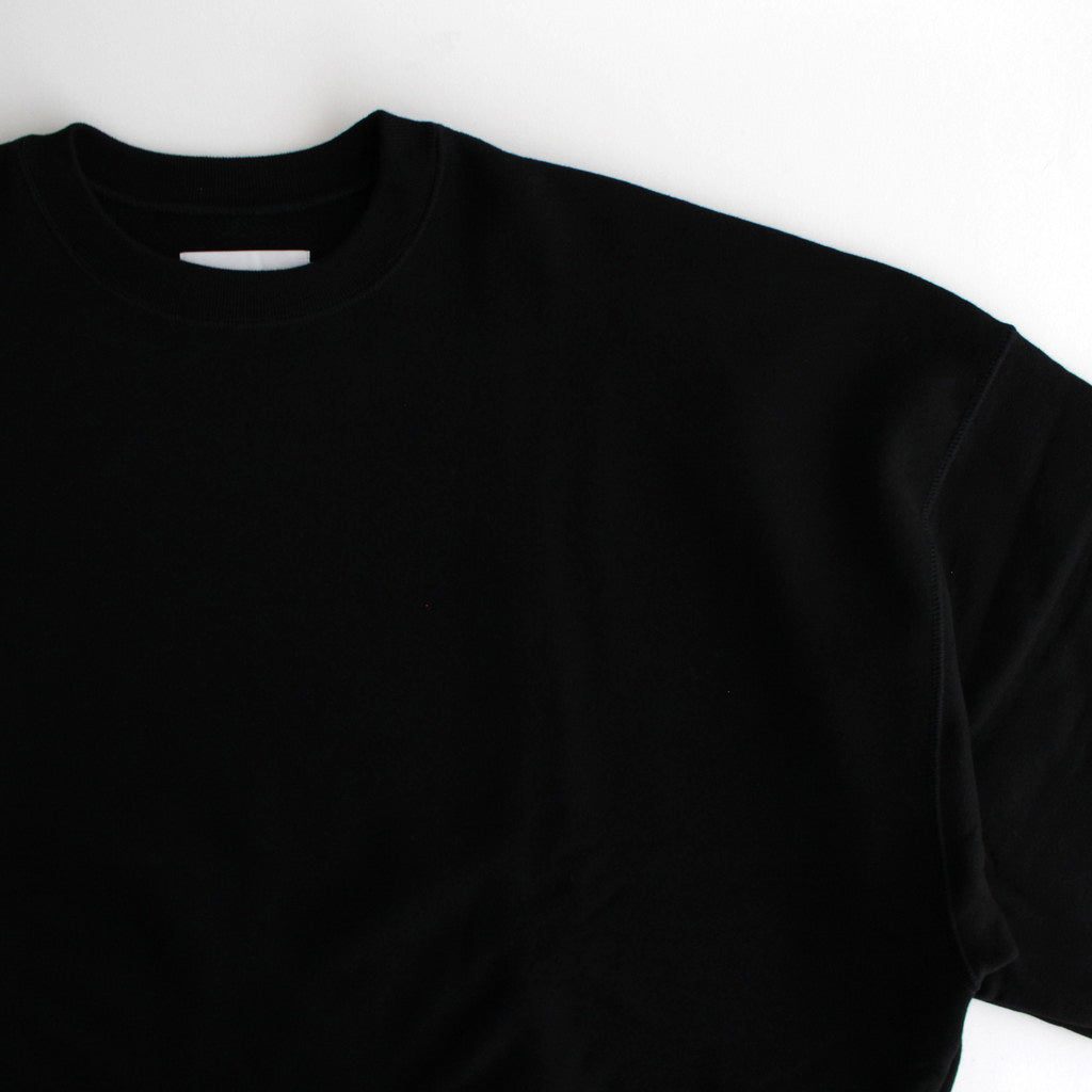 AZUMA Terry Crew Neck Sweat #BLACK [GU251-70195B]