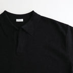 Moss Stitch Polo #Black [2501-011]