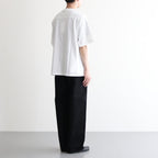 Selvage Denim Two Tuck Pants #BLACK_WASHED [GU253-40061RB]