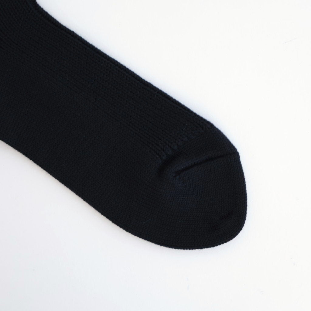 COTTON LOW GAUGE SOCKS #BLACK [A26SS03SX-W]