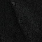 BRUSHED SUPER KID MOHAIR KNIT POLO #INK BLACK [A24AP02KM]