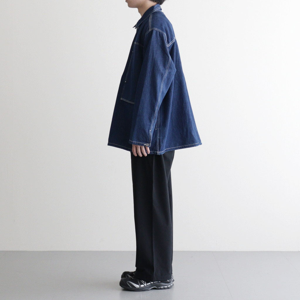 DENIM PULLOVER SHIRT #ONE WASH [FSC261-50186OB]