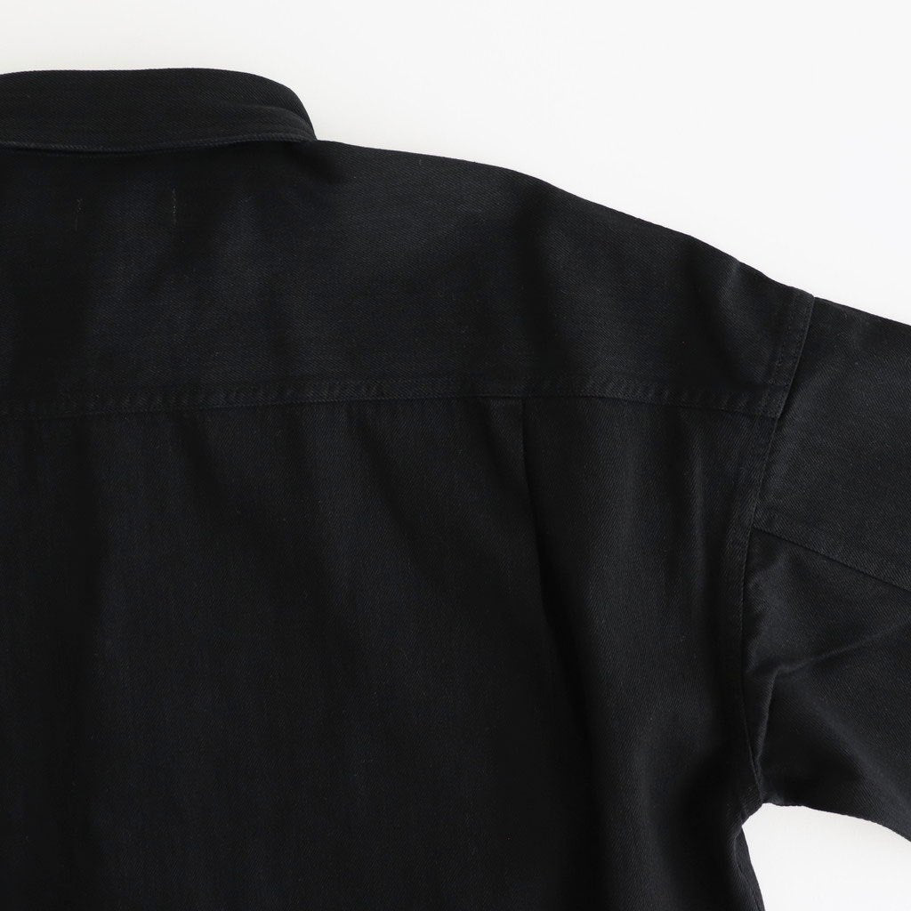 BLACK DENIM CLIO SHIRT #BLACK [N0002]