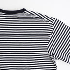 ムラ糸Tシャツ ロングスリーブ Slub Yarn Long-Sleeve T-Shirt #WHITE/NAVY [33061008]