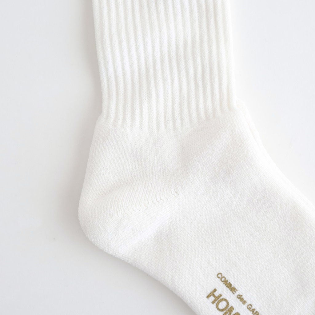 綿パイル刺繍ソックス #WHITE [HQ-K501-051]