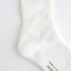綿パイル刺繍ソックス #WHITE [HQ-K501-051]