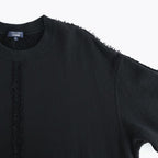 綿裏毛 製品洗丸首スウェット #BLACK [HP-T014-051]