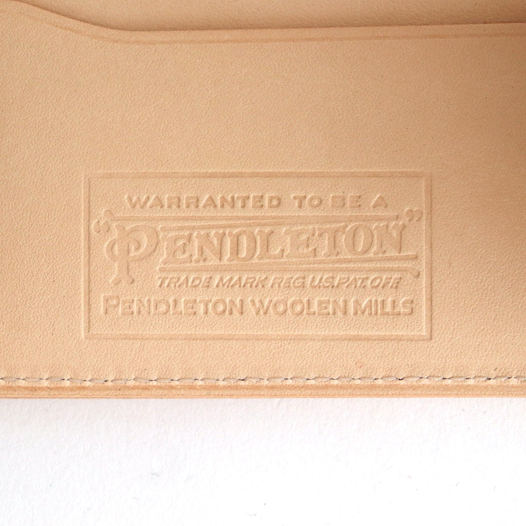 Pendleton - half folded wallet #natural/Harding emboss [pd-c-hfw]