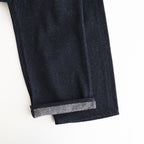 SILK NEP DENIM 5P WIDE PANTS #DARK NAVY [A26AP02SD]