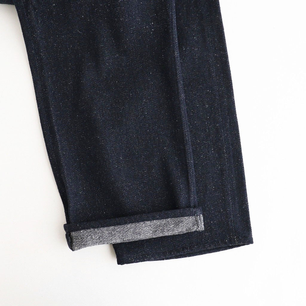 SILK NEP DENIM 5P WIDE PANTS #DARK NAVY [A26AP02SD]
