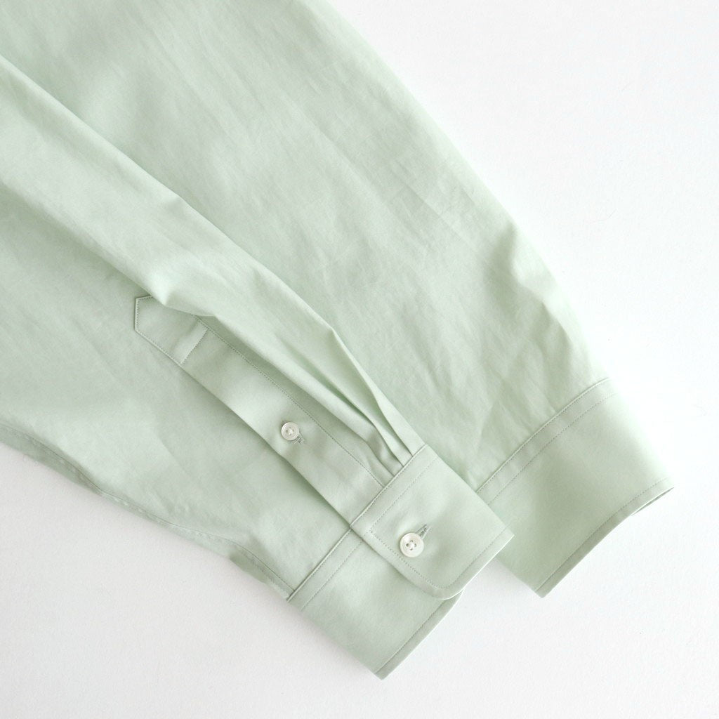 WASHED FINX TWILL SHIRT #LIGHT KHAKI [A25AS01TN]