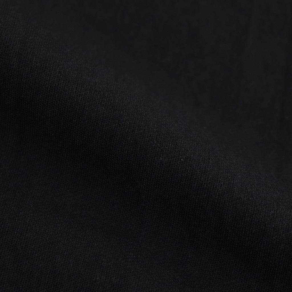 ELASTIC HIGH GAUGE SWEAT HALF ZIP P/O #INK BLACK [A25SP01NU]
