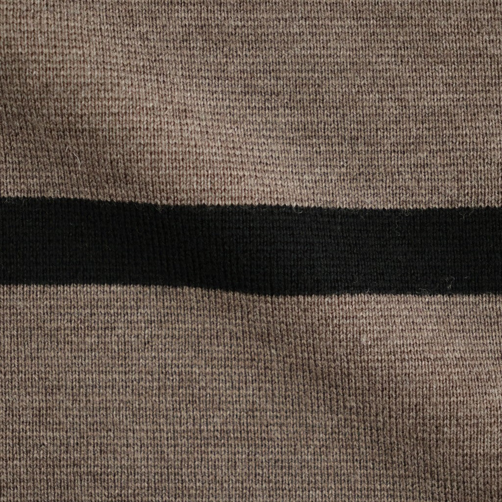 Rugby Shirt #BEIGE BROWN×BLACK [I26AW-K8]