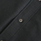 Fine Wool Heather Oversized S/S B.D. Shirt #CHARCOAL [GM261-50319]