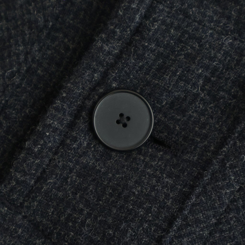 FDUFCT - ウール・千鳥 ダッフルコート #79 Navy × Grey [SN_FR1401CT]