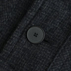 FDUFCT - ウール・千鳥 ダッフルコート #79 Navy × Grey [SN_FR1401CT]