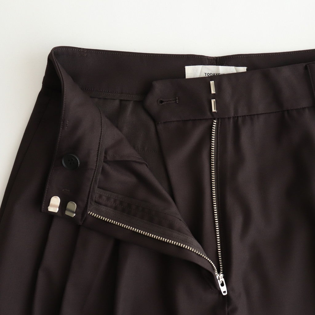 Lightweight Tuck Trousers #D/BRN [12520704]