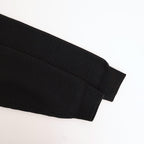 SUPER FINE WOOL RIB KNIT SHIRT CARDIGAN #BLACK [A25AC01RK]