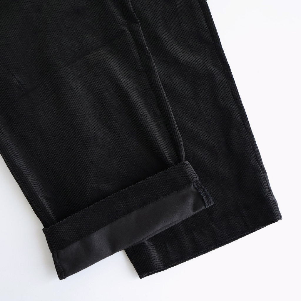 Suvin Corduroy Wide Straight Trousers #BLACK [GU253-40366]