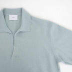 EXTRA FINE WOOL KNIT SKIPPER #SAX [ST.1636]