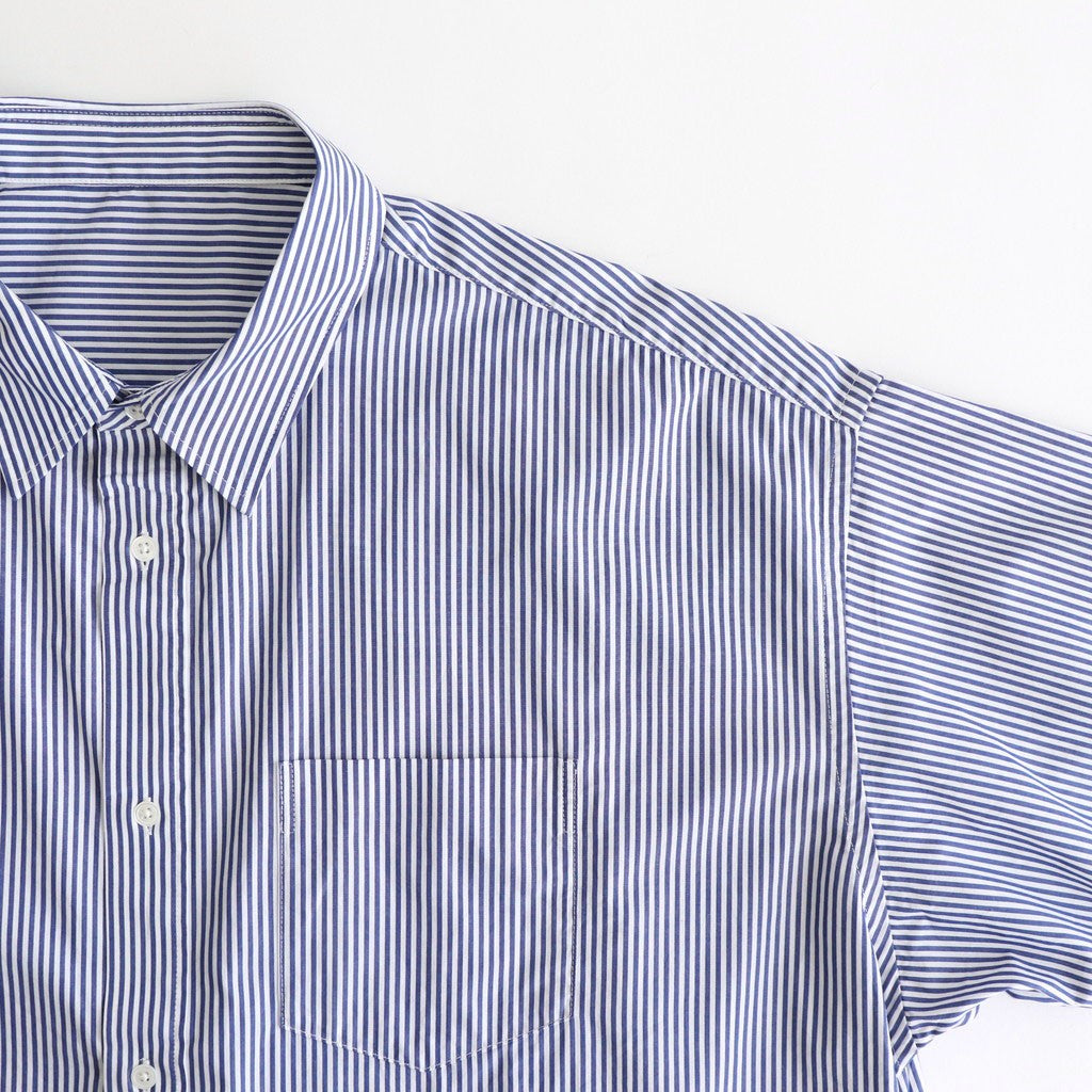CORPORATE UNIFORM S/S SHIRT #BLUE STRIPE [FSC252-50009B]