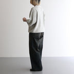 Rib Pattern Half Zip Polo #L.Gray [2501-012]