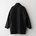 WOOL FULLING FLANNEL PADDED OVER BLOUSON #TOP CHARCOAL [A25AB02CF]