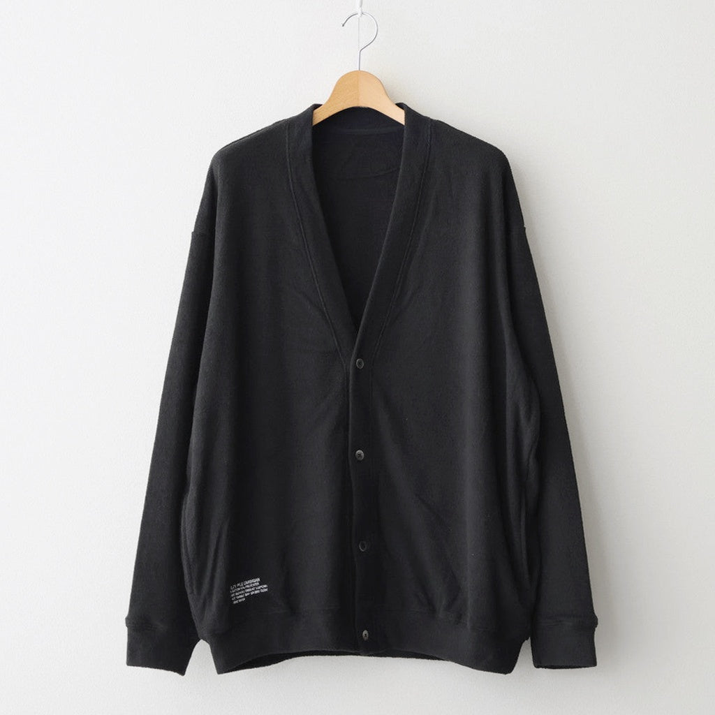UTILITY PILE CARDIGAN SET-UP #BLACK [FSR253-60211]