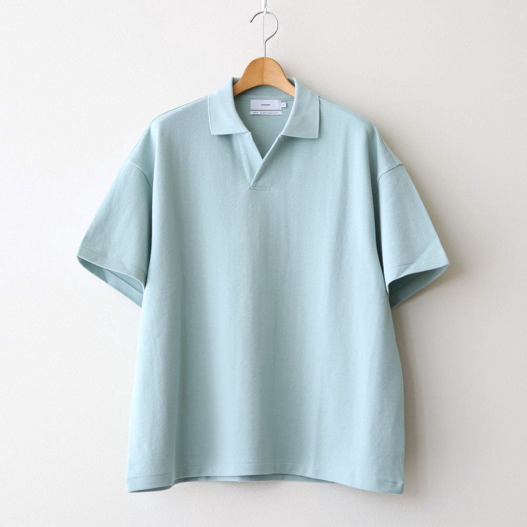 Cotton Pique Jersey S/S Skipper Polo #SMOKE BLUE [GU261-70416]