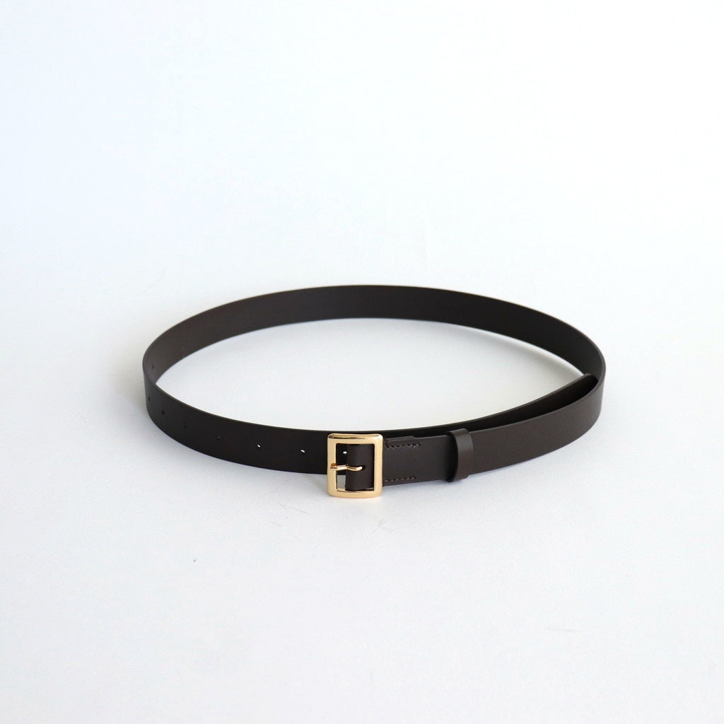 SQUARE BUCKLE BELT #BROWN [A25SB05RP-M]