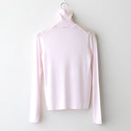 TENCEL SILK CIRCULER RIB TURTLENECK SWEATER #PINK(012) [KRAGGW0703]