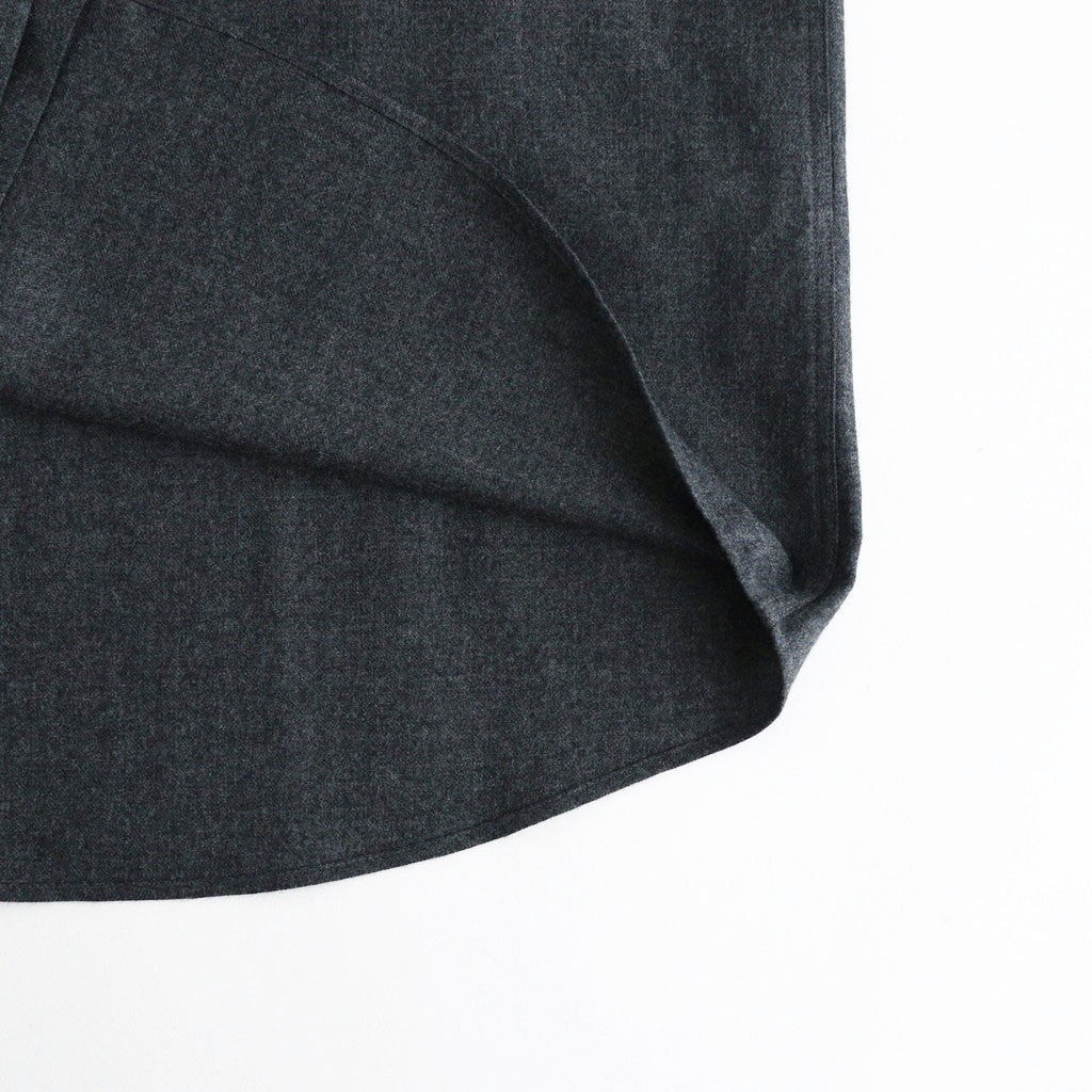 SUPER LIGHT WOOL SHIRT #TOP CHARCOAL [A26AS02OS]
