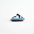 SOFT LEATHER FLIP-FLOPS #BLUE × BROWN [A26SS05QD]