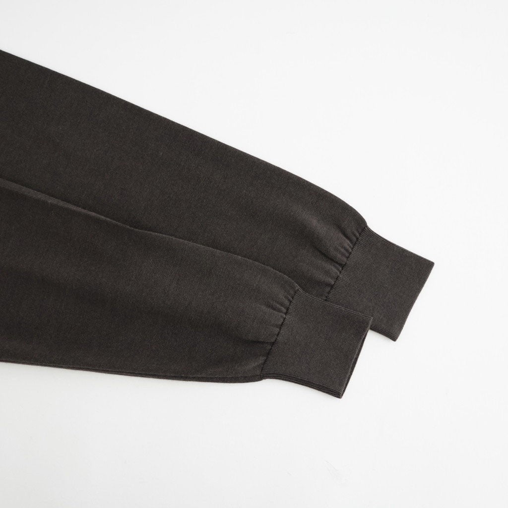 SILK SUEDE KNIT V NECK PULLOVER #BROWN [KRAGLW0312]