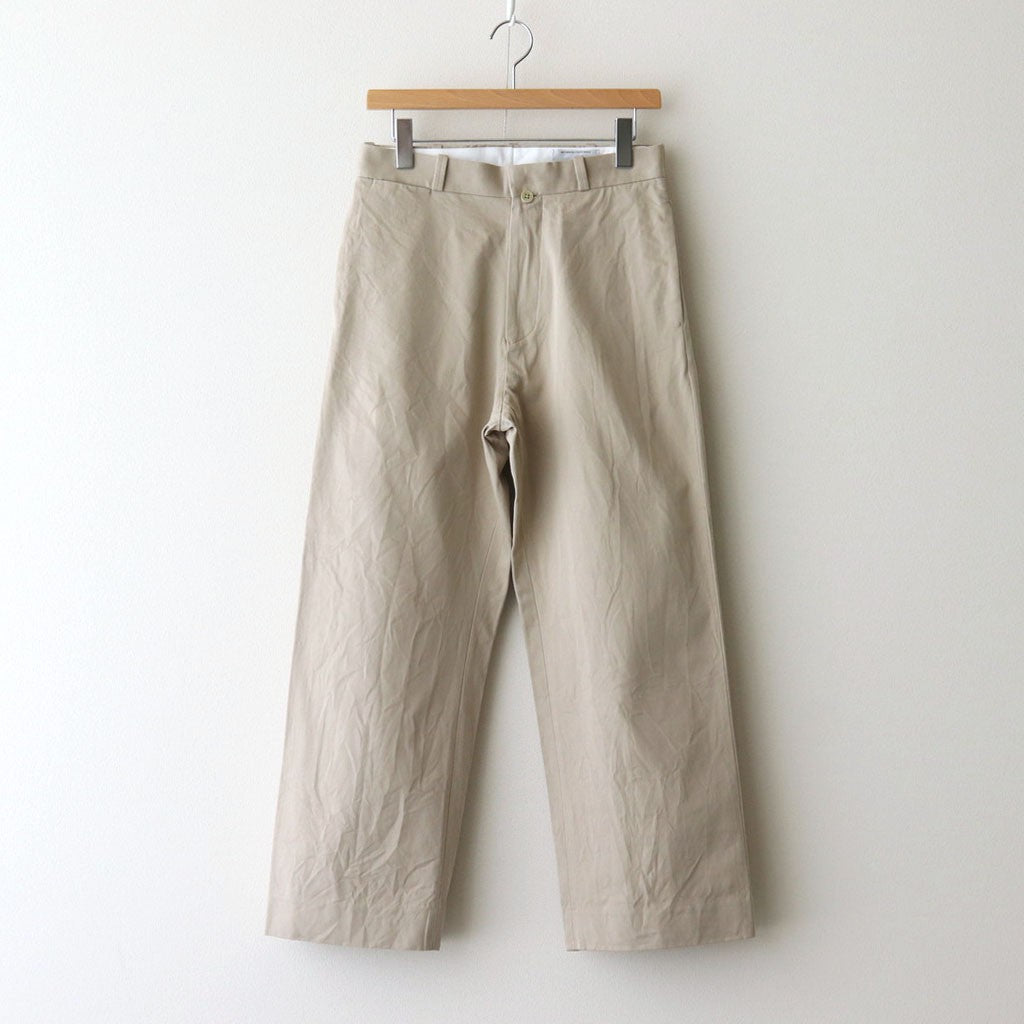 CHINO CLOTH PANTS STRAIGHT #beige [65609]