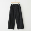 KATHARINE HAMNETT Organic Cotton Wide-leg Work Pants #BLACK [YK25FW01131P-KH]