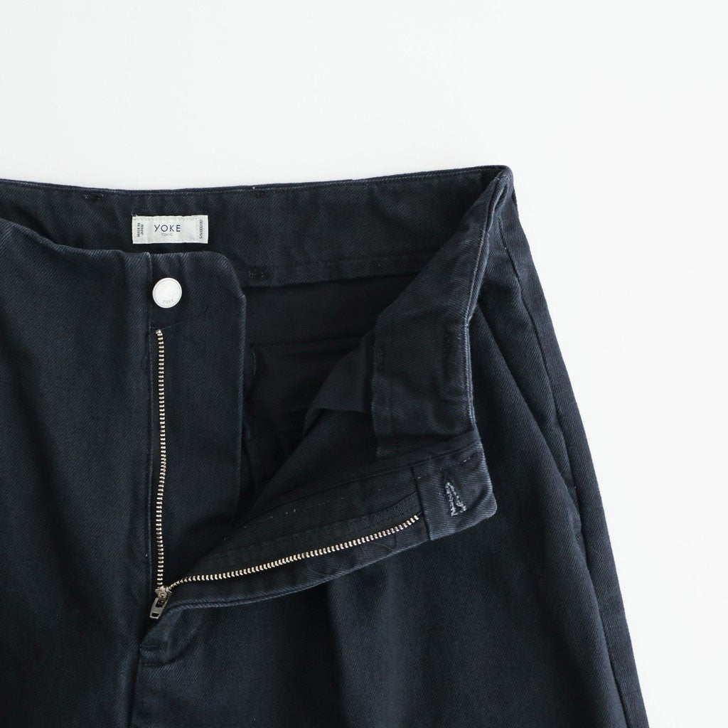 1pleated Wide Tapered Trousers #BLACK [YK26SS01181P]