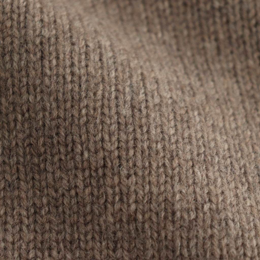 EXTRA FINE WOOL WARM KNIT TURTLE NECK LS #TOP BEIGE [ST.989]