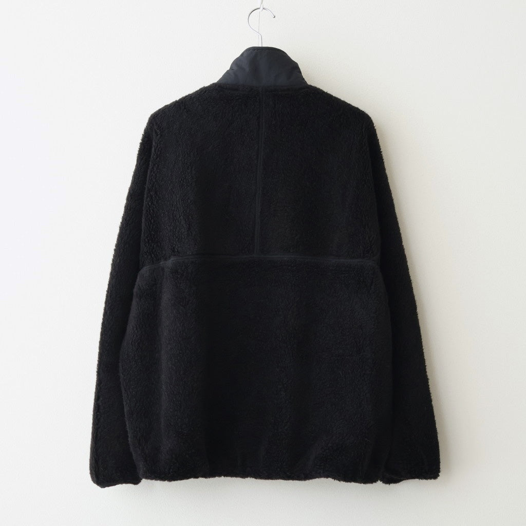 Wool Boa Zip-Up Blouson #BLACK [GU253-30474]