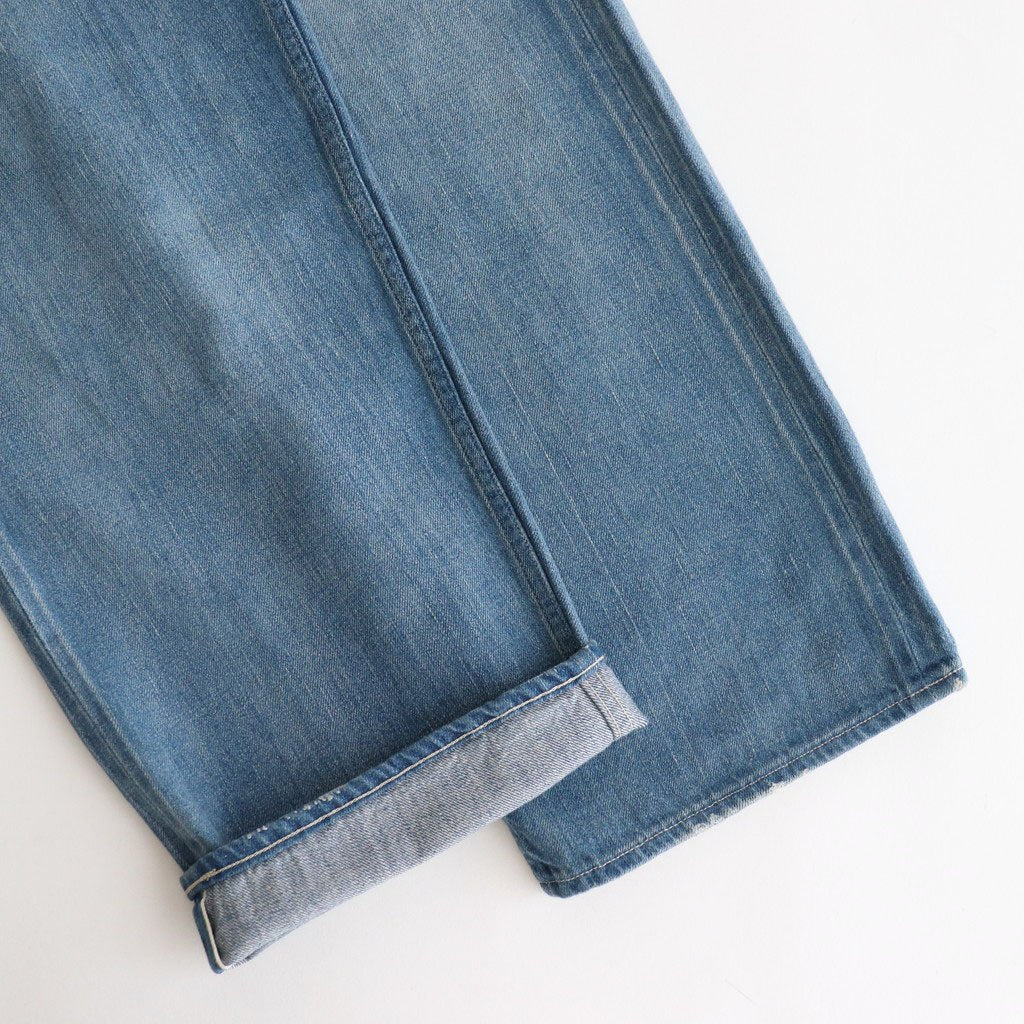 SELVEDGE FADED LIGHT DENIM WIDE PANTS #LIGHT INDIGO [A25SP03DE]