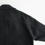 Wool Cashmere Double Breasted Rever Coat #Charcoal [YK26FW01317C]