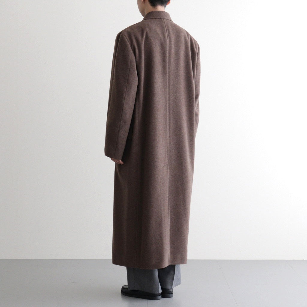 SUPER FINE WOOL MOSSER CHESTERFIELD COAT #TOP BROWN [A25AC02WM