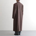 SUPER FINE WOOL MOSSER CHESTERFIELD COAT #TOP BROWN [A25AC02WM]
