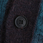 MOHAIR BORDER CARDIGAN #PURPLE [YK23FW0571S]