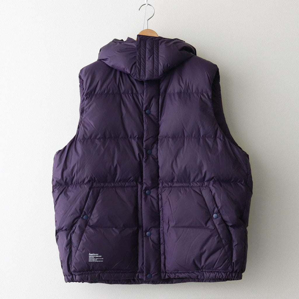 CORPORATE DOWN VEST #PURPLE [FSW-23-DW_173]