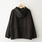 縮絨ウールワイドフーディー #DARK BROWN [D225-T391]