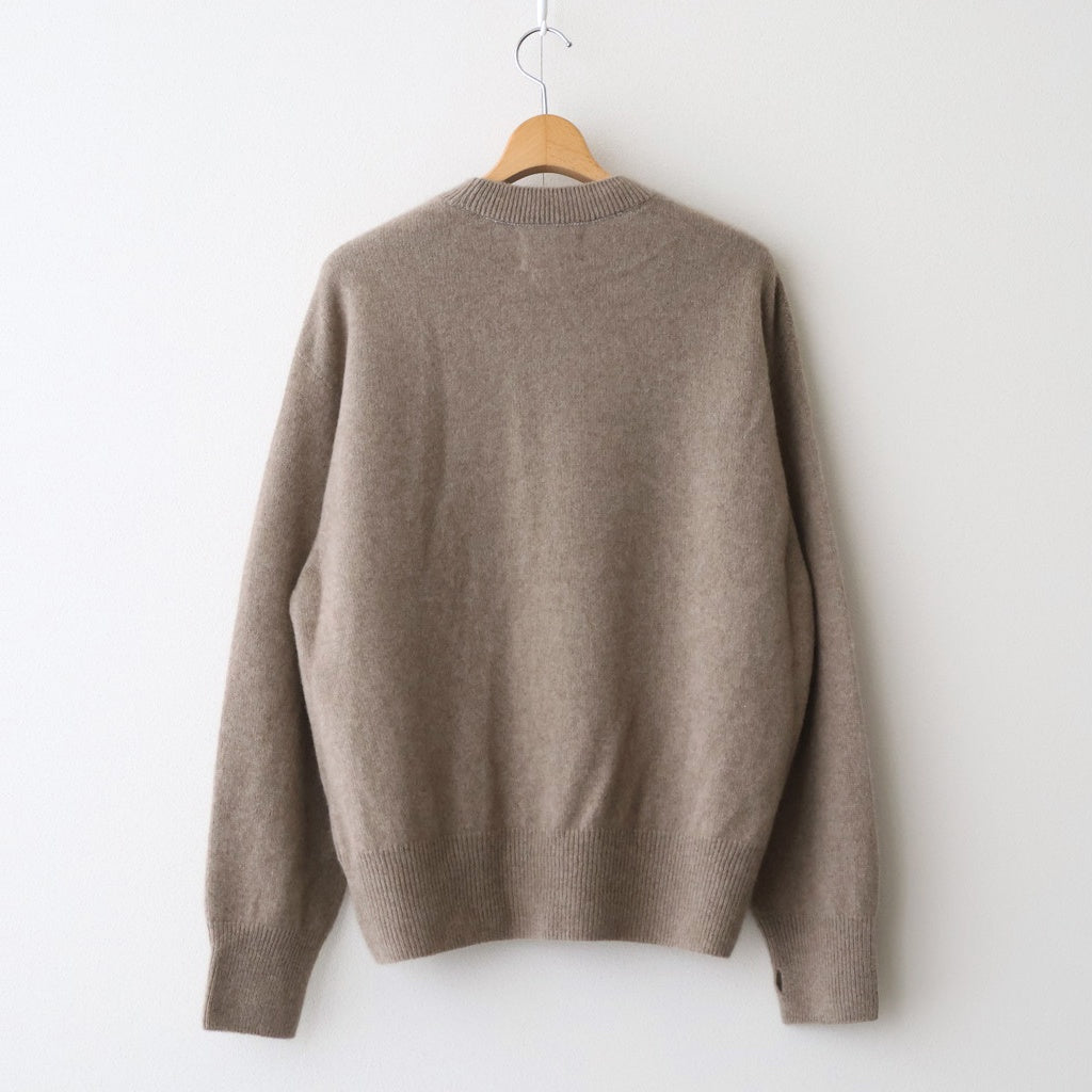 Cashmere Wholegarment Crewneck Sweater #BEIGE [YK25FW01116S]