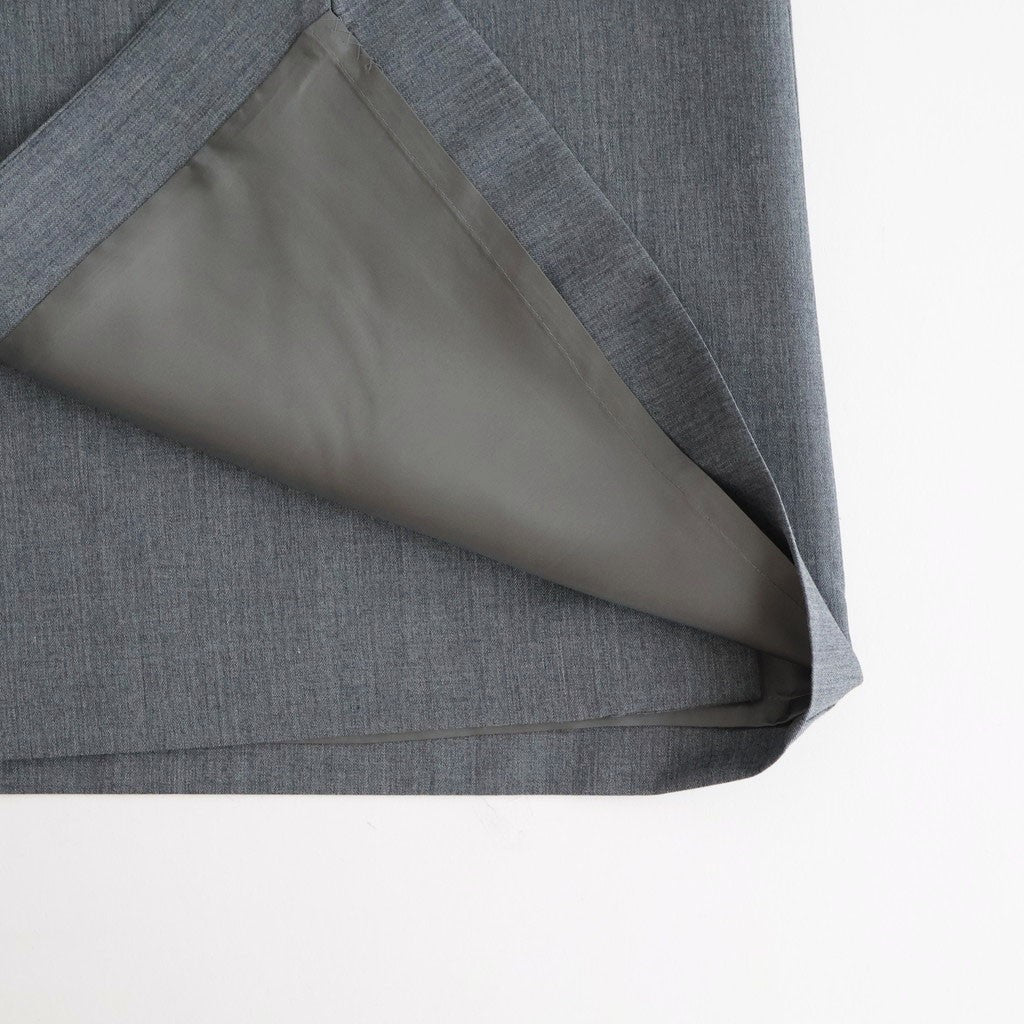 Wool Wrap Skirt #MD. GREY [I26SS-SK75]