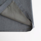 Wool Wrap Skirt #MD. GREY [I26SS-SK75]