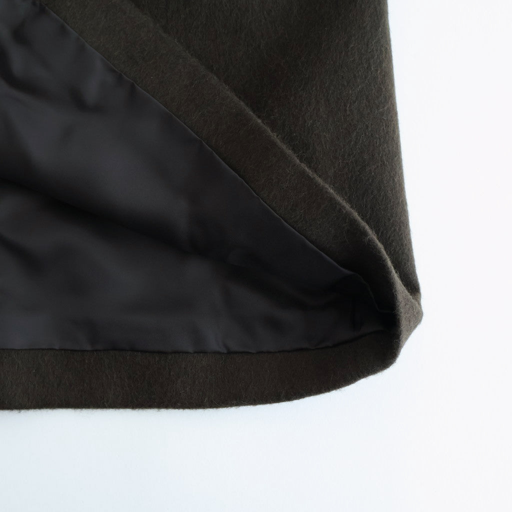 BABY CAMEL FLANNEL COAT #DARK BROWN [A25AC01BF]